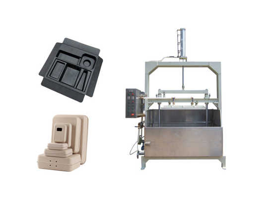 Kemasan Pulp Thermoforming Wet Pressing Machine Air Cylinder Driving