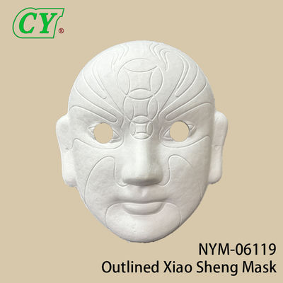 Topeng Wajah Penuh DIY Putih Topeng Wajah Pesta Bahan Pulp Topeng Kertas yang Dapat Dicat Untuk Halloween