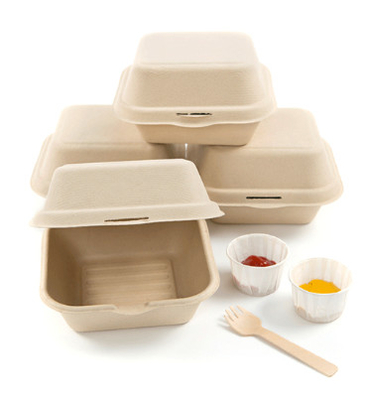 Mesin Pulp Moulding Non Plastic Clamshell Lunch Box Semi Otomatis