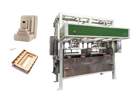 60kg / Jam Reciprocating Pulp Moulding Machine Untuk Menghasilkan Produk Kemasan Industri Finery
