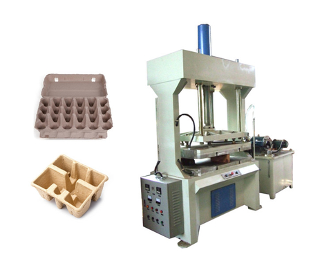 Egg Carton Paper Pulp Mesin Hot Pressing Perlindungan Lingkungan 20 Ton