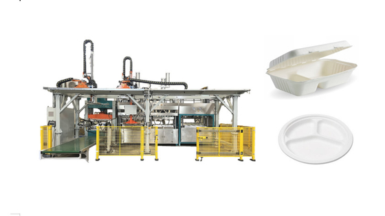 Mesin Cetak Pulp Kertas Otomatis Untuk Virgin Pulp Moulding 4000 Pcs / Jam