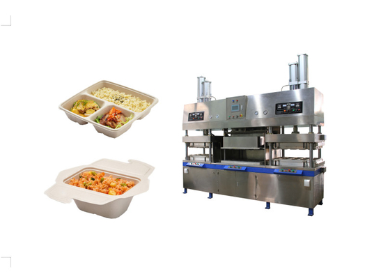 PLC Pulp Molding Clamshell Lunch Box Machine Cetakan yang dapat disesuaikan Ukuran 1600*800mm