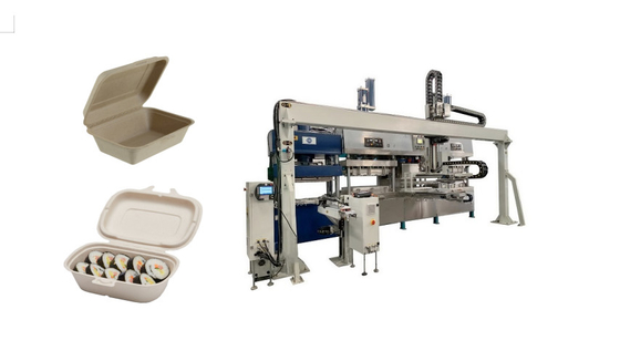 Mesin cetak pulp kertas yang efisien Kapasitas 4000-6000Pcs / jam Sistem kontrol PLC