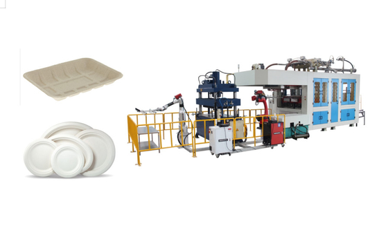 Mesin Pulp Moulding Bagasse Plate Otomatis Ganti Busa