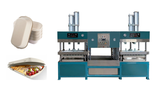 Ganti Busa Kertas Pulp Burger Box Meat Forming Machine