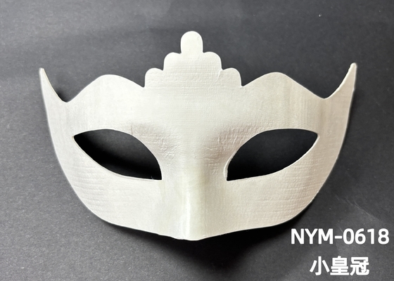 Daur ulang cetakan yang ada Biodegradable Pulp Paper Molded Cat Face Mask Dukungan Personalisasi