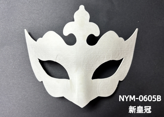 Daur ulang cetakan yang ada Biodegradable Pulp Paper Molded Cat Face Mask Dukungan Personalisasi