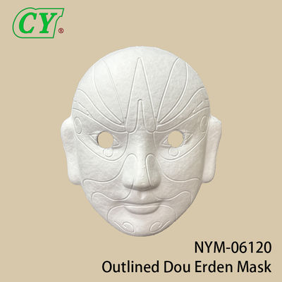 Topeng Wajah Penuh DIY Putih Topeng Wajah Pesta Bahan Pulp Topeng Kertas yang Dapat Dicat Untuk Halloween