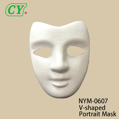 Masker Wajah Kerajinan DIY Baru Masker Pulp Kertas Putih Kosong yang Dapat Dicat untuk Cosplay Halloween Permainan Keluarga Masker Pesta