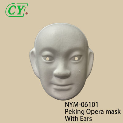 Kertas Putih Mache Tangan Dicat Senyum Wajah Cosplay Topeng DIY Topeng Wajah Venetian Topeng Pesta