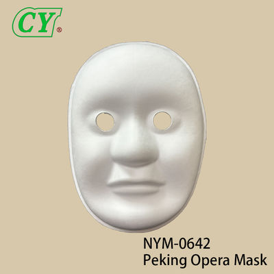 Kertas Putih Mache Tangan Dicat Senyum Wajah Cosplay Topeng DIY Topeng Wajah Venetian Topeng Pesta