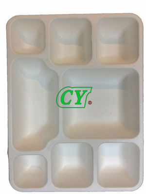 Mesin Kotak Makan Siang Kerang Tebu Bagasse Biodegradable Virgin Pulp Kayu Bubur
