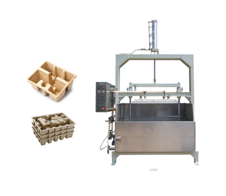 1M3 / Min 12kw Paper Moulded Hot Press Machine Untuk Mengoreksi Baki Pulp Cacat