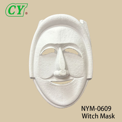 Masker Wajah Kerajinan DIY Baru Masker Pulp Kertas Putih Kosong yang Dapat Dicat untuk Cosplay Halloween Permainan Keluarga Masker Pesta